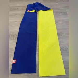AIRHOLE Reversible Yellow & Blue Fkeece Scarf Face Mask.